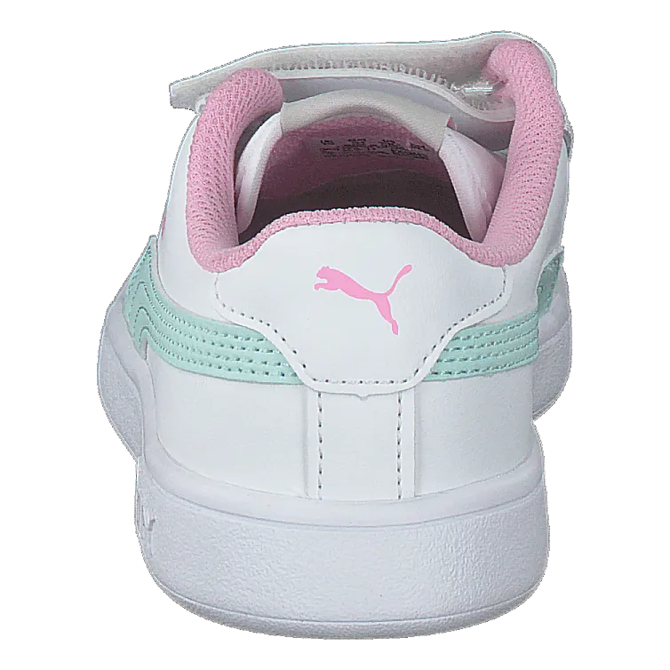 PUMA PUMA SMASH V2 L PS PUMA WHITEFAIR AQUAPALE PINK