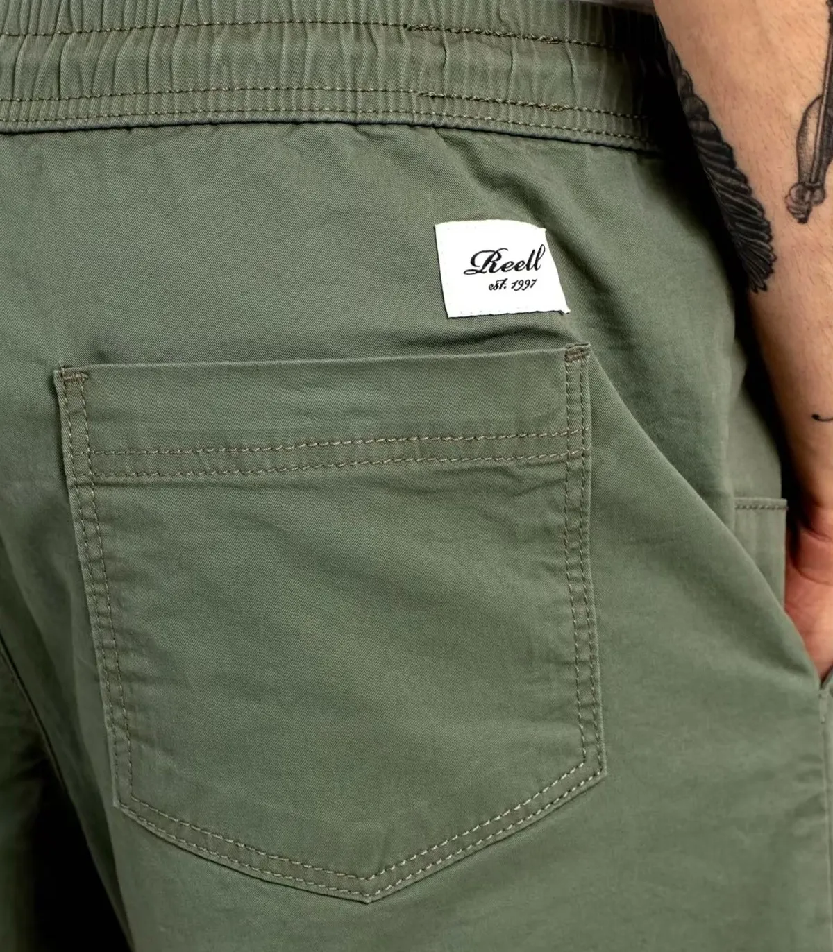 REELL  PANTALóN PARA HOMBRE VERDE  REFLEX EASY