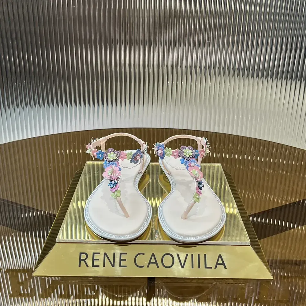 Rene Caovilla Sandalia De Tanga Eden Desnuda Mujer 10 C12125R001010V307