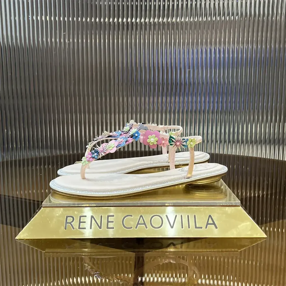 Rene Caovilla Sandalia De Tanga Eden Desnuda Mujer 10 C12125R001010V307