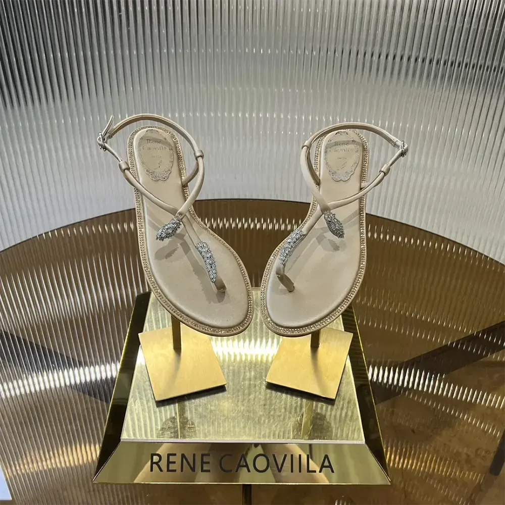 Rene Caovilla Sandalia De Tanga Serpente Desnuda Mujer 10 C12048010R001V104