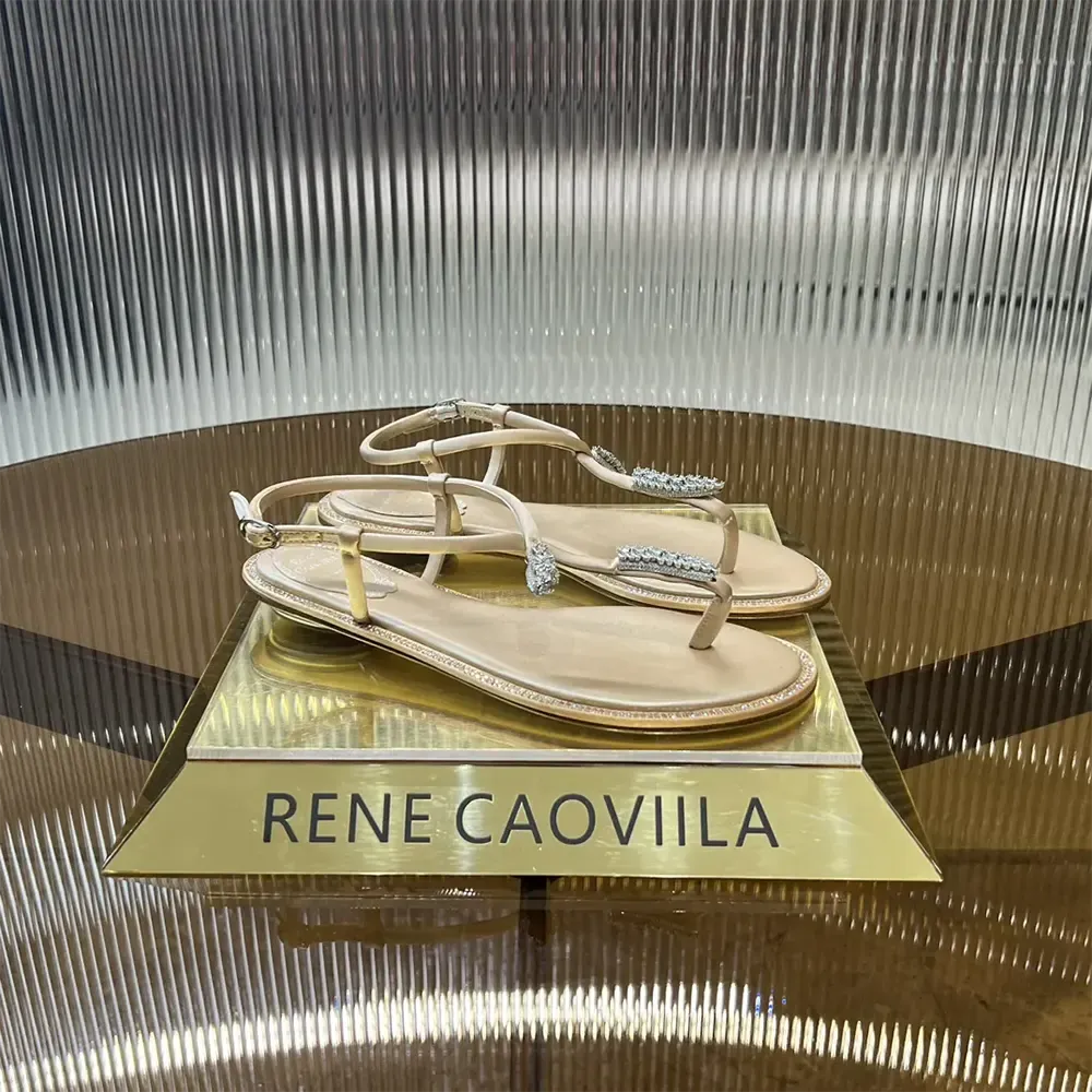 Rene Caovilla Sandalia De Tanga Serpente Desnuda Mujer 10 C12048010R001V104