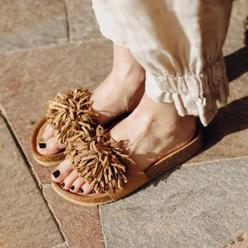 Sandalia de mujer REFRESH 079105 Camel