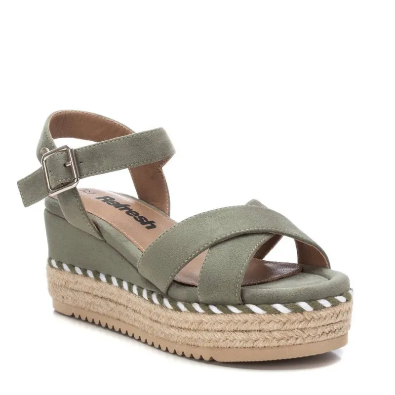 Sandalia de mujer REFRESH 170587 Kaki