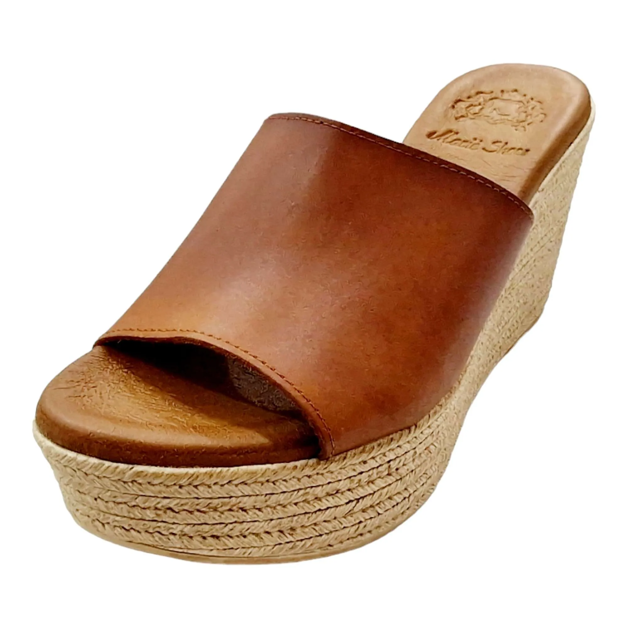 SANDALIA ZUECO PLATAFORMA CUERO CUERO