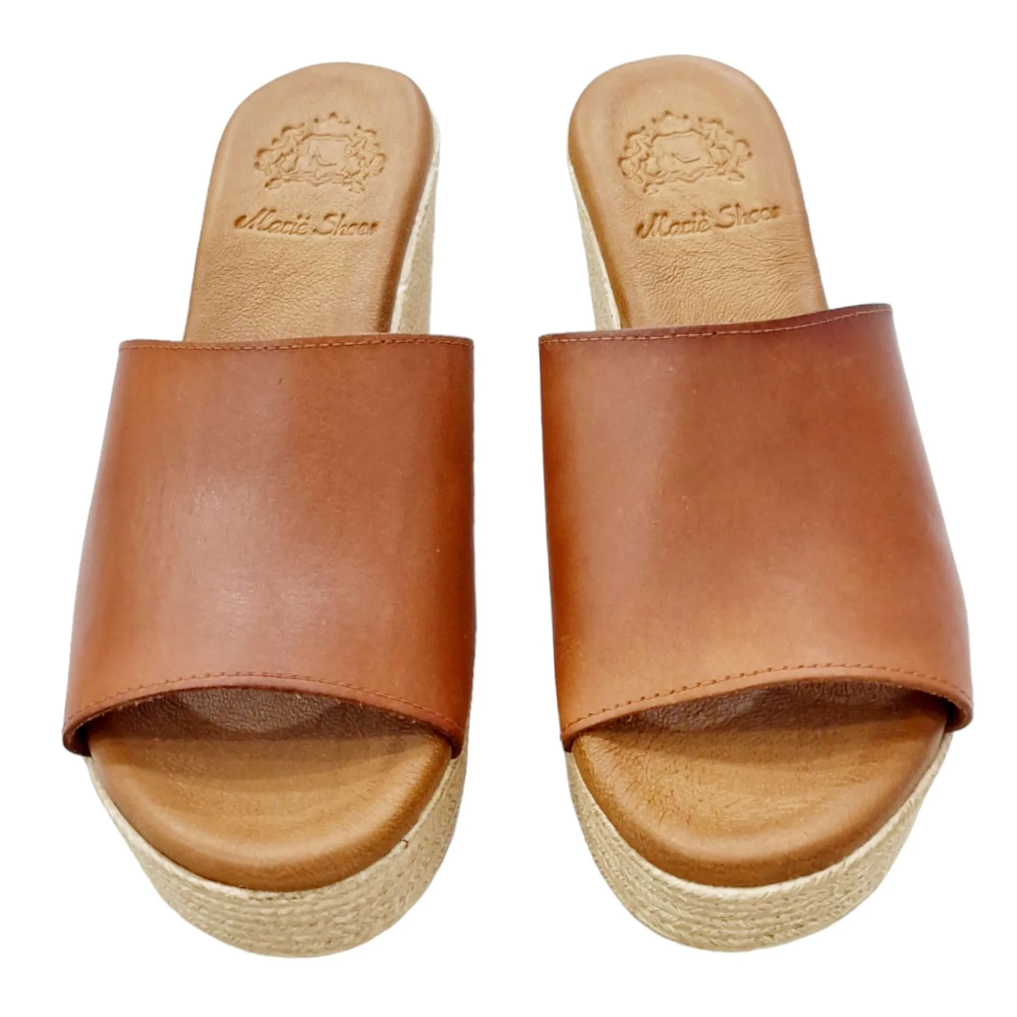 SANDALIA ZUECO PLATAFORMA CUERO CUERO