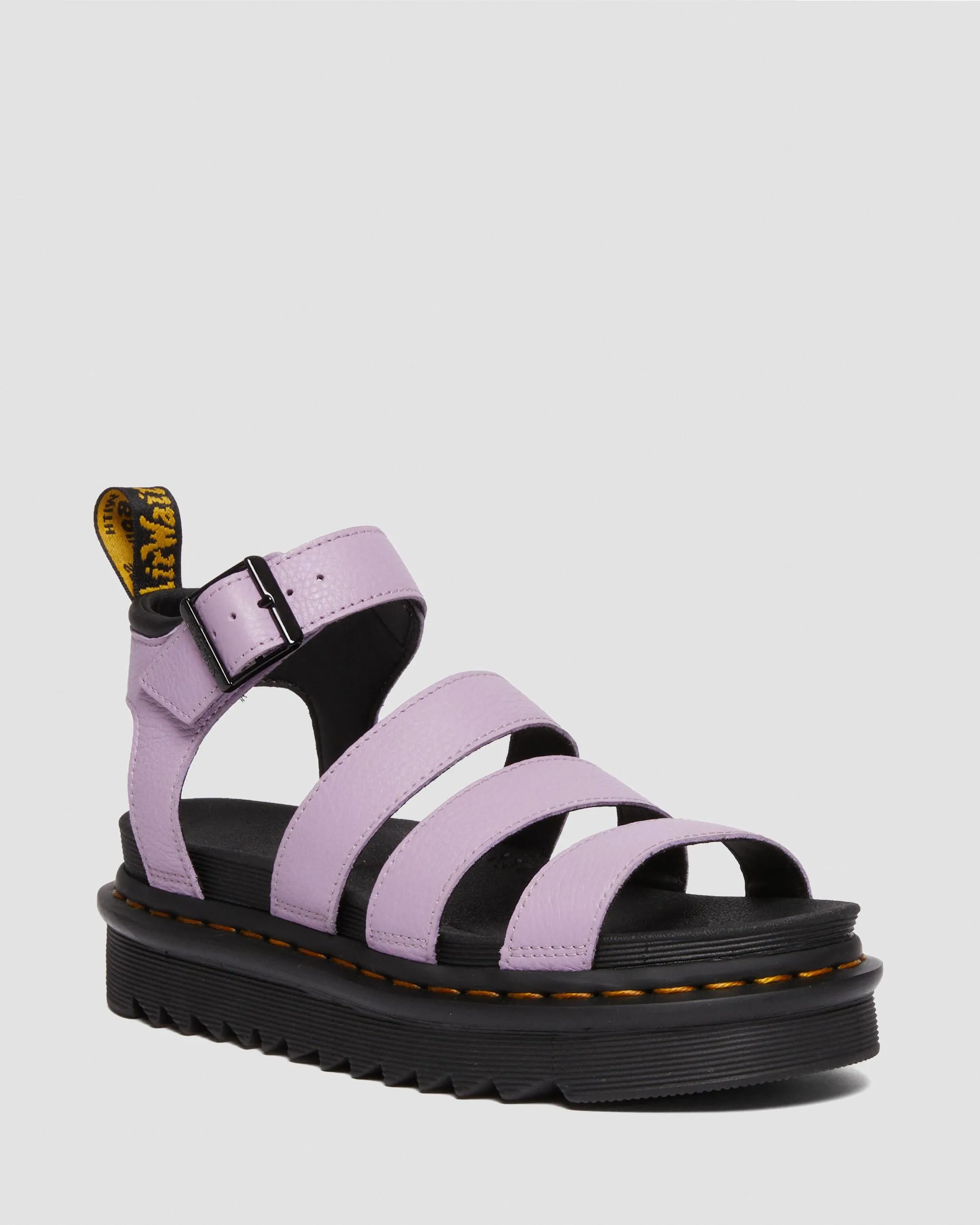 Sandalias con plataforma Blaire de piel Pisa con tiras