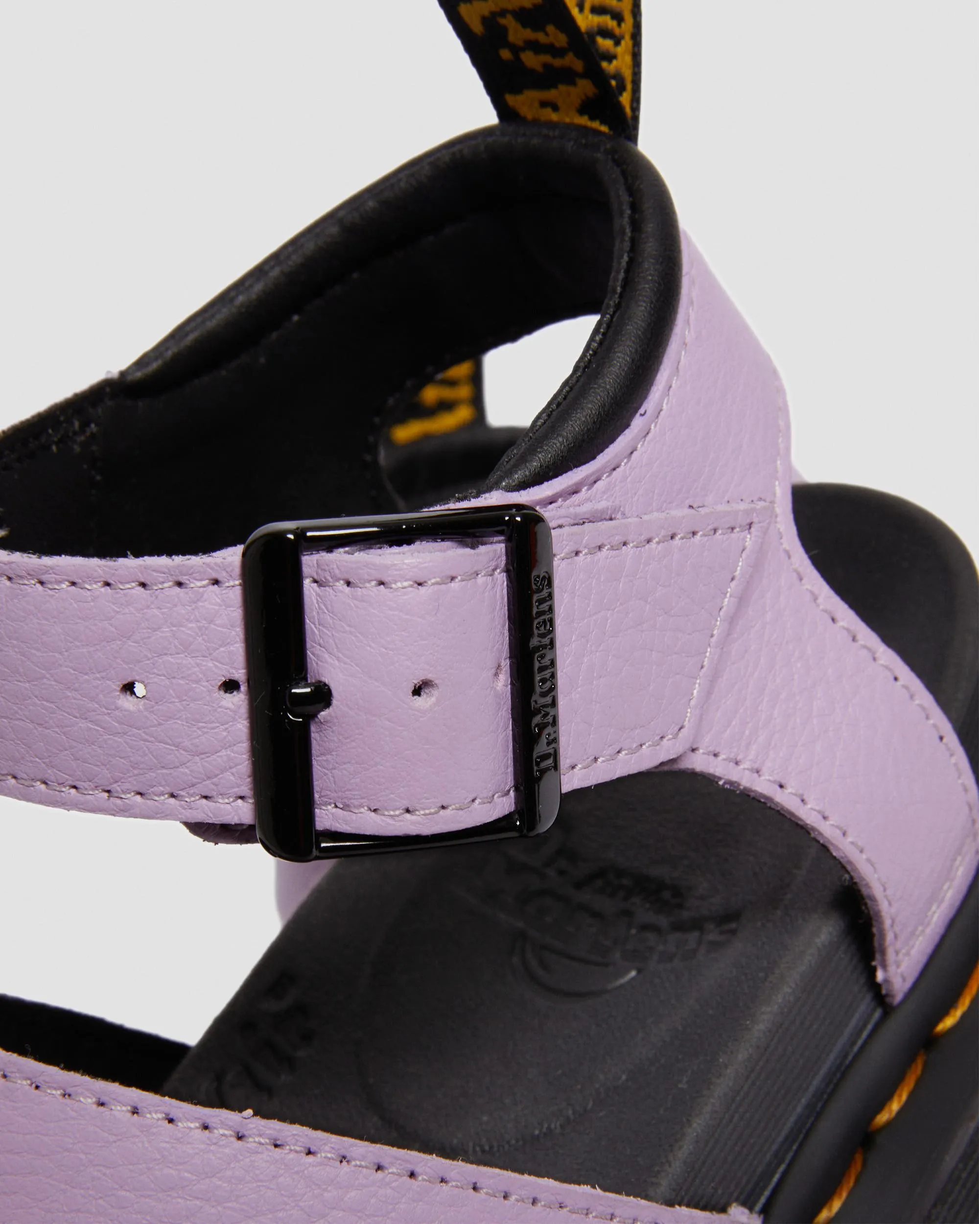 Sandalias con plataforma Blaire de piel Pisa con tiras