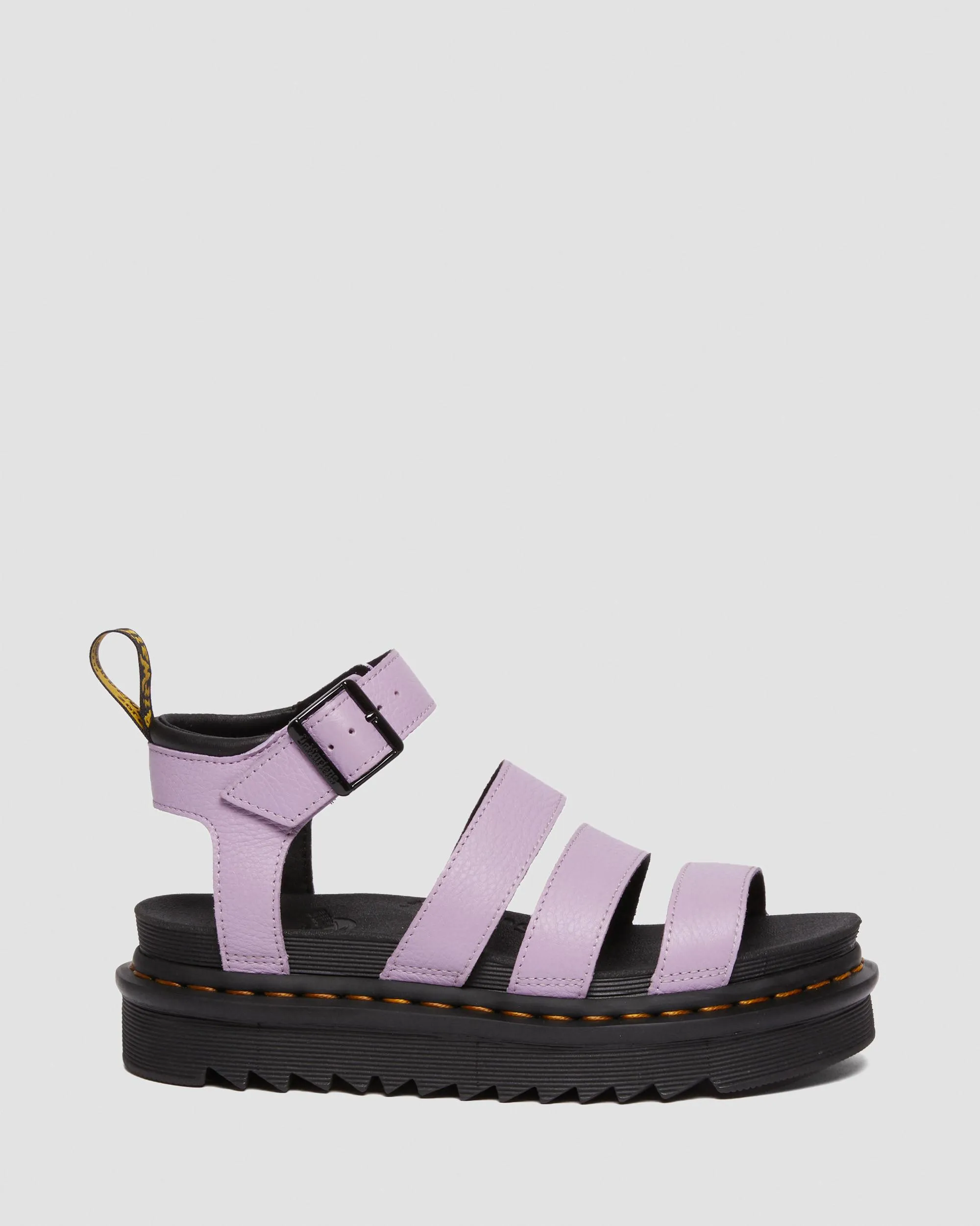 Sandalias con plataforma Blaire de piel Pisa con tiras