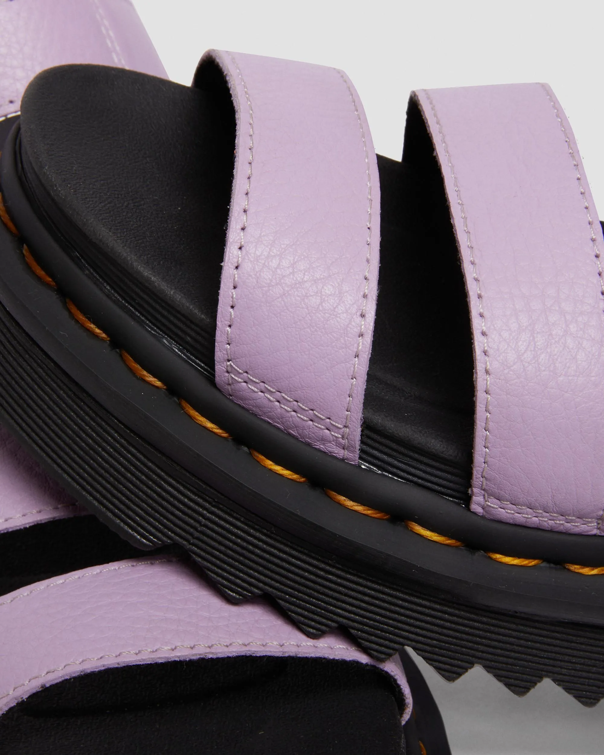 Sandalias con plataforma Blaire de piel Pisa con tiras