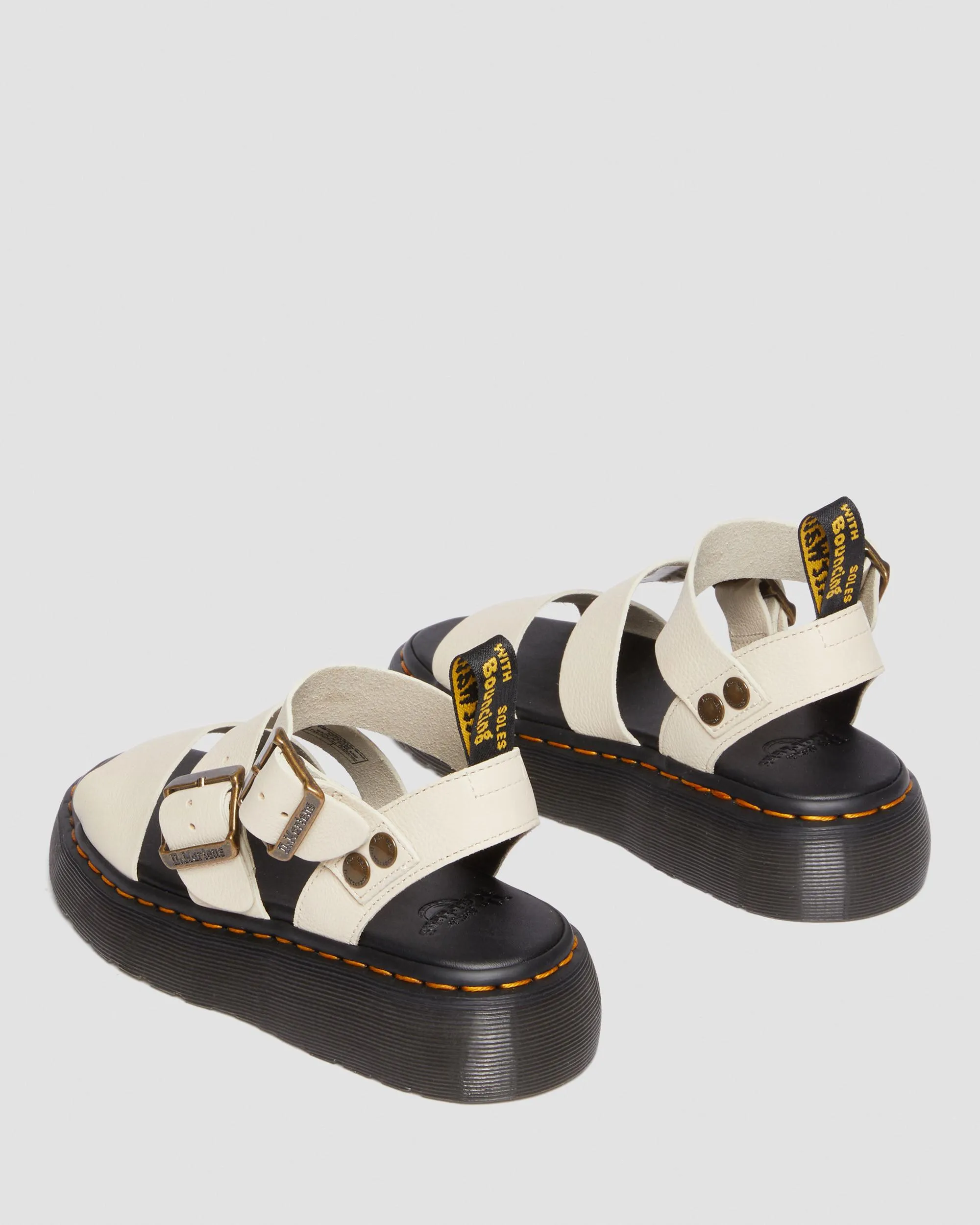 Sandalias con plataforma Gryphon Quad de piel