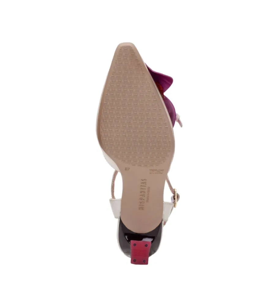 SANDALIAS DE PIEL PANNA ROSA  ALTURA TACóN 6.5CM