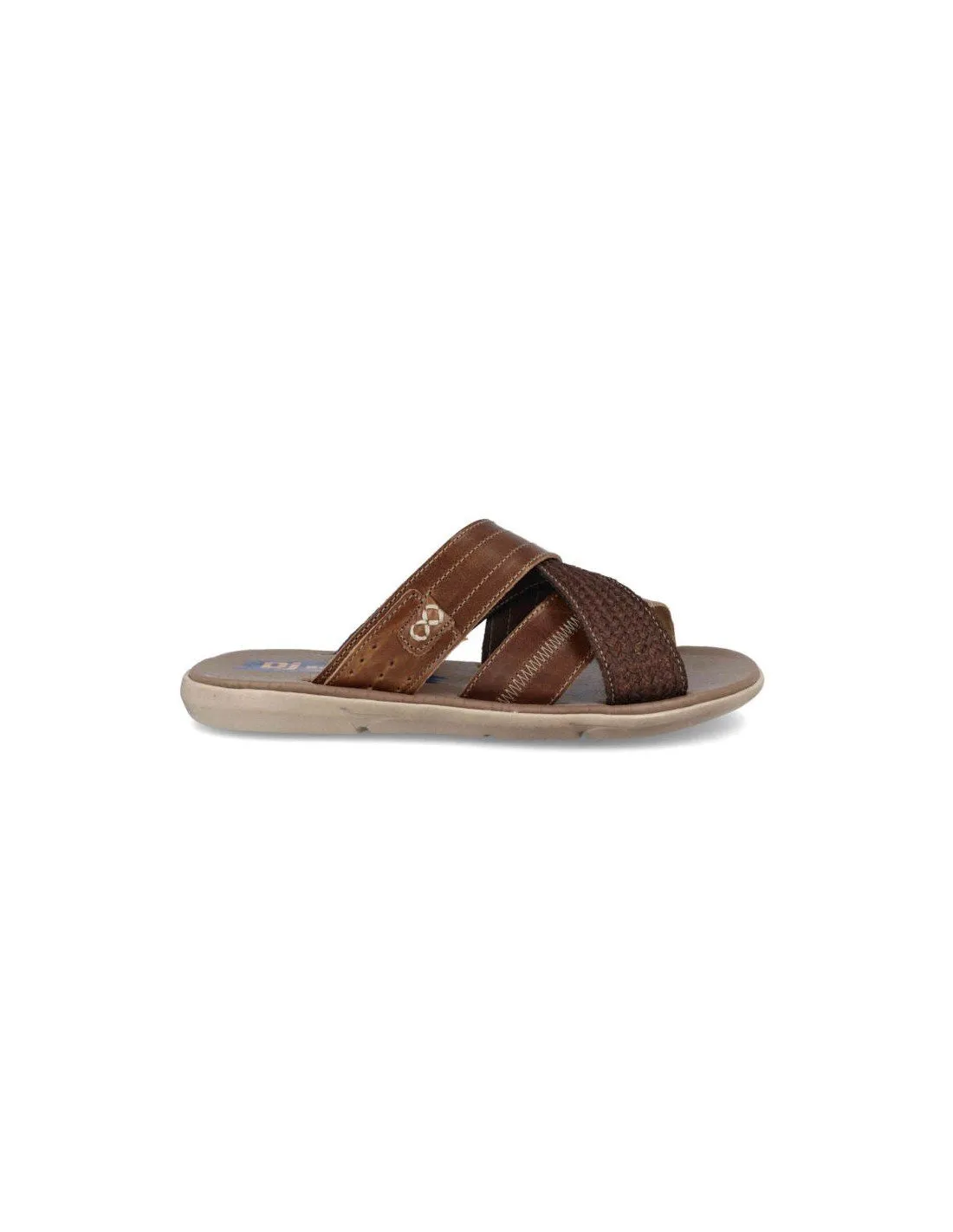 Sandalias Hombre Piel y Gel