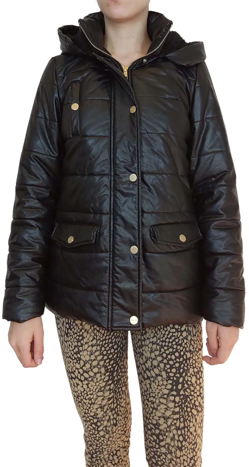 SAVILLE ROW Parca Negra Cuero