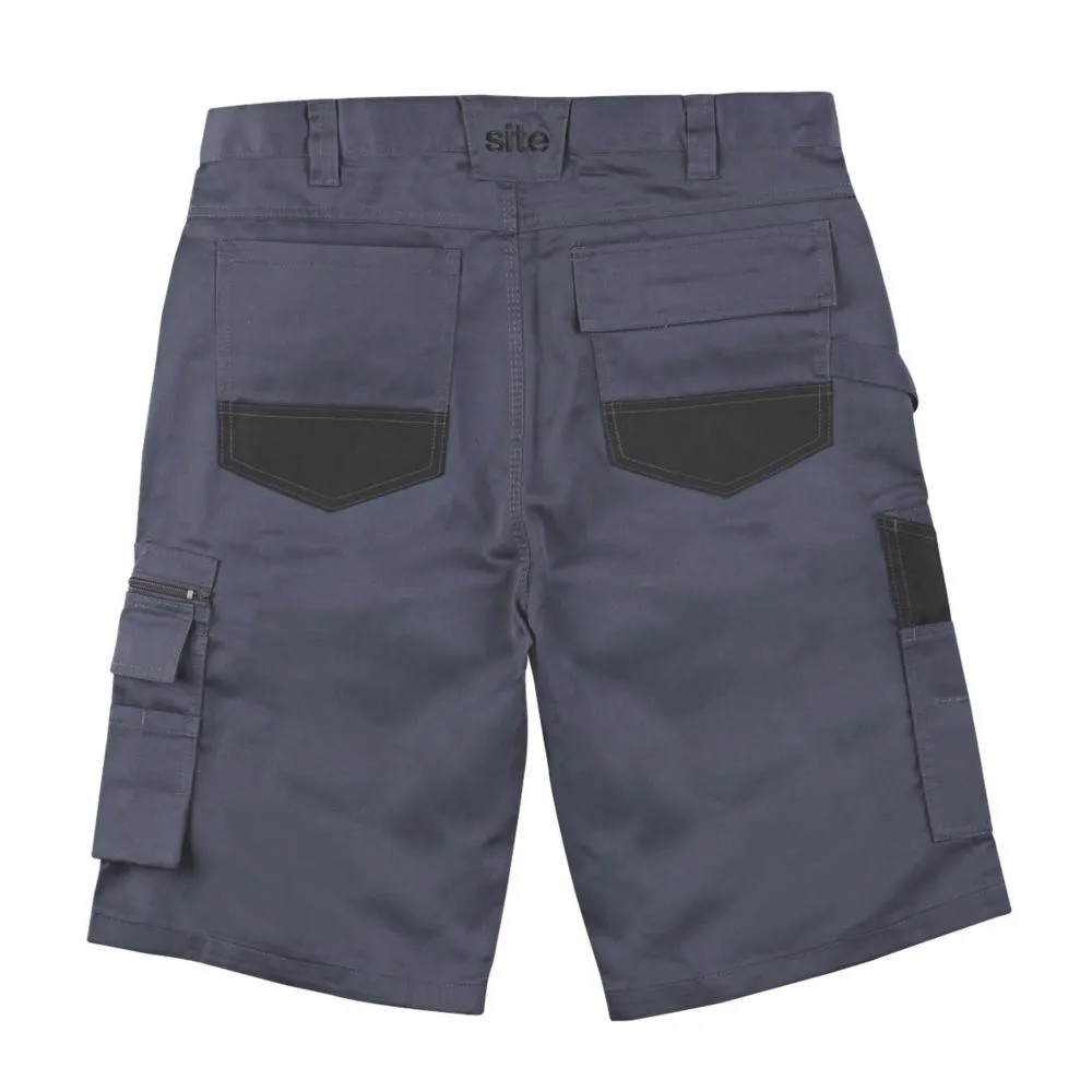 Site Jackal, pantalón corto multibolsillo, gris/negro (cintura 30