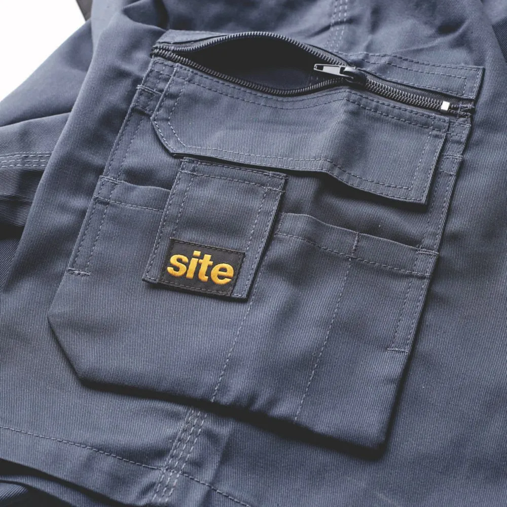 Site Jackal, pantalón corto multibolsillo, gris/negro (cintura 30