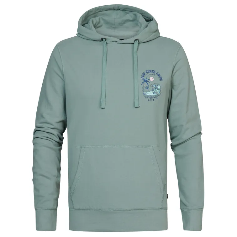 SUDADERA HOMBRE  PETROL MEN SWEATER HOODED PRINT