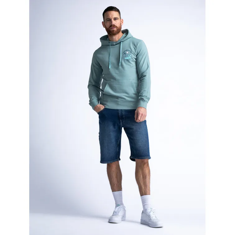 SUDADERA HOMBRE  PETROL MEN SWEATER HOODED PRINT
