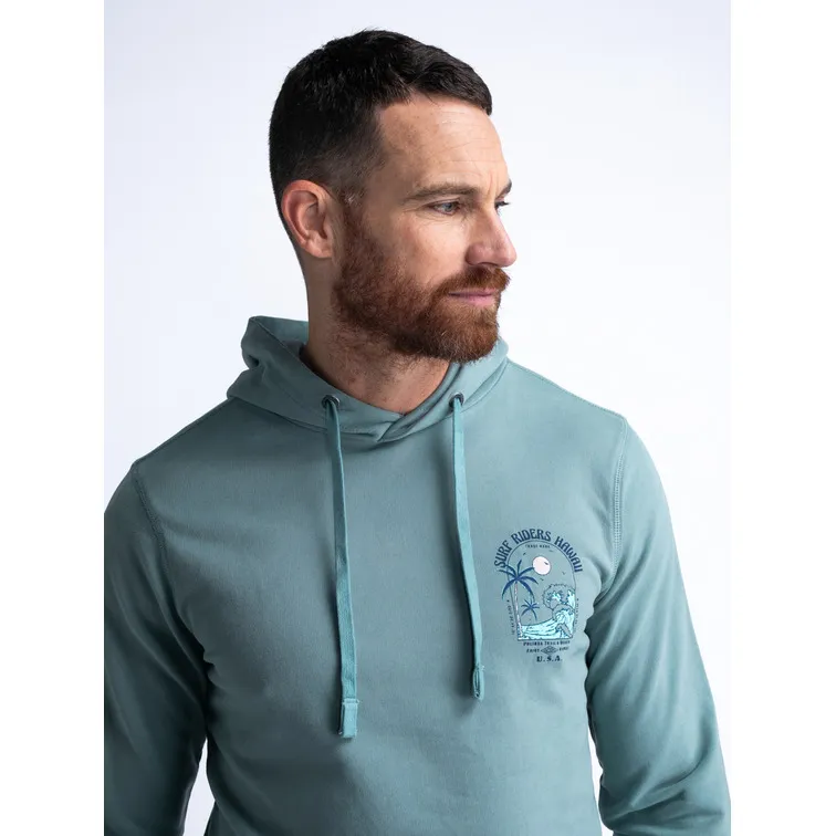 SUDADERA HOMBRE  PETROL MEN SWEATER HOODED PRINT