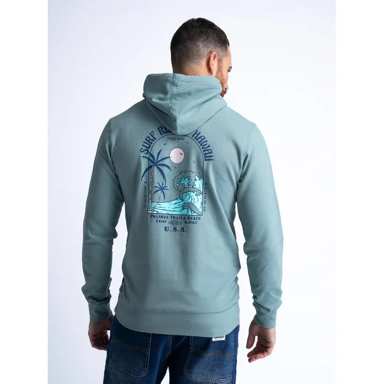 SUDADERA HOMBRE  PETROL MEN SWEATER HOODED PRINT