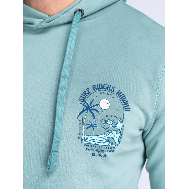 SUDADERA HOMBRE  PETROL MEN SWEATER HOODED PRINT