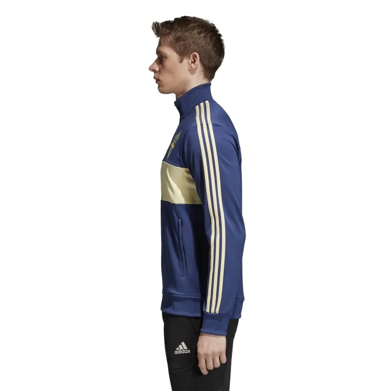 Suecia SVFF sudadera parte superior de la pista 3 rayas azules 2018/19 Adidas