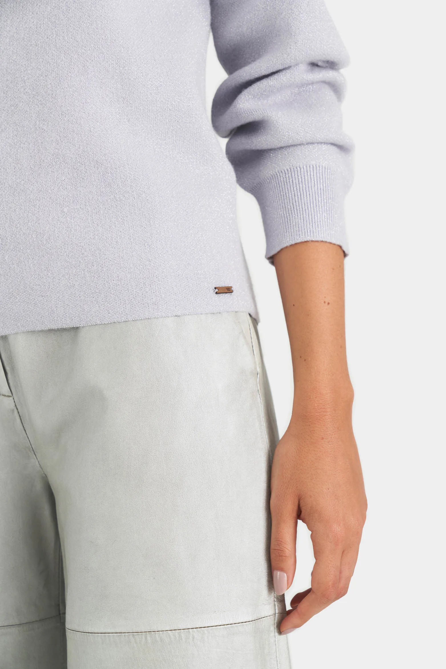 Sweater calas tejido para mujer solapa efecto drapeado