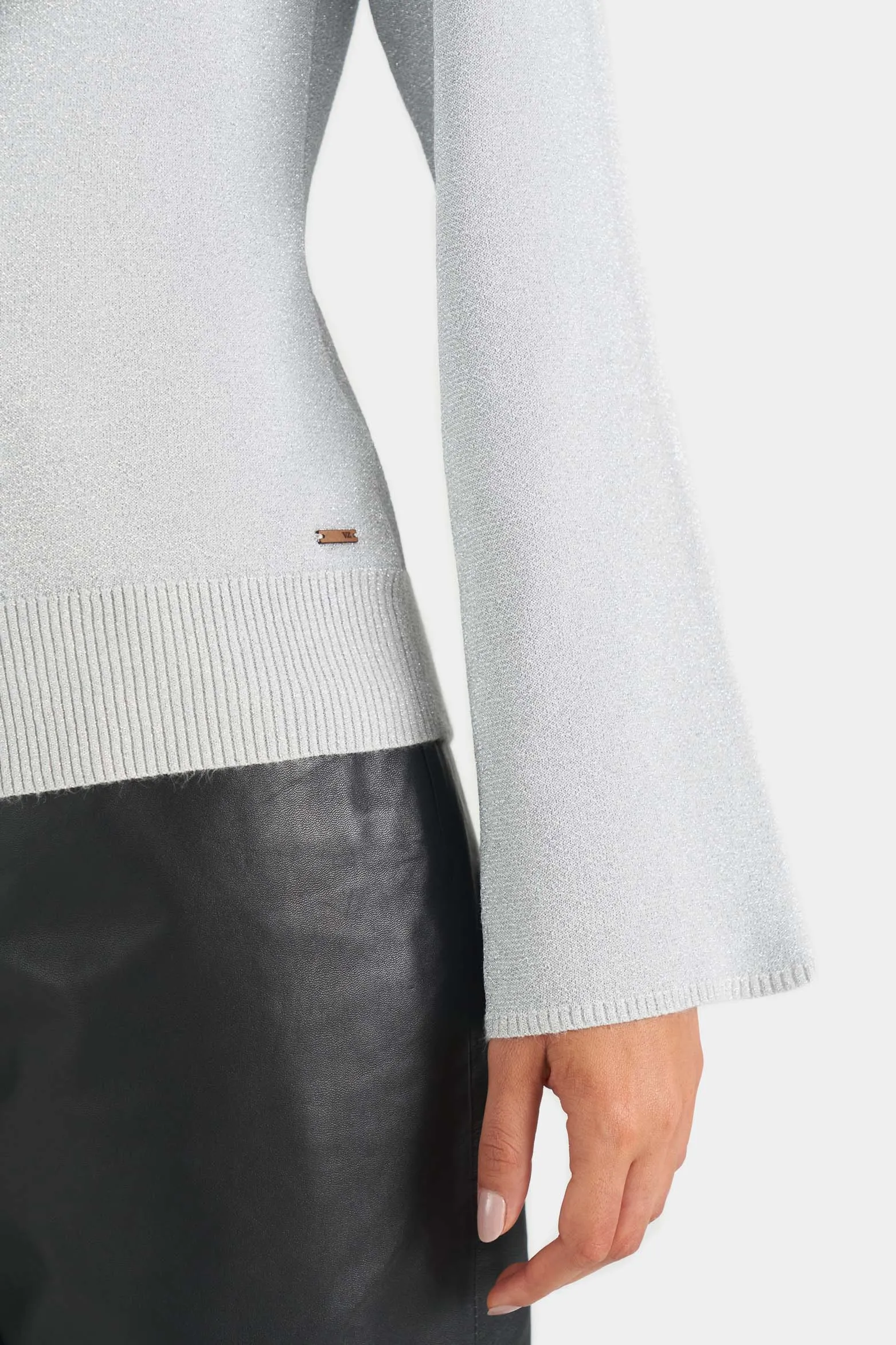 Sweater misolis tejido para mujer hilos lurex