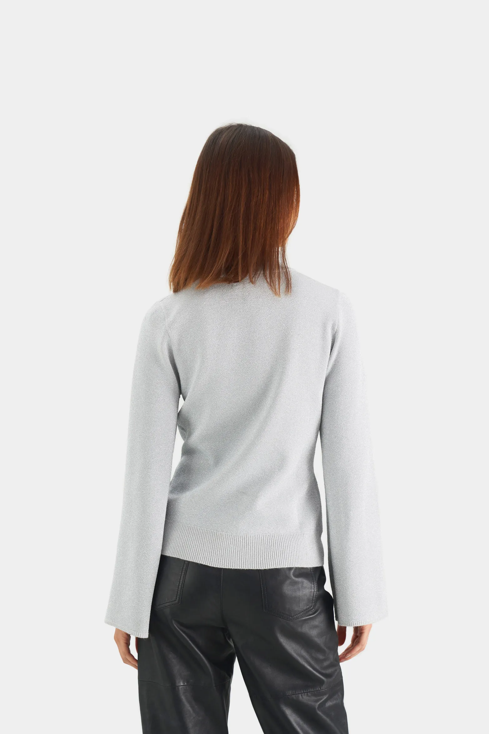 Sweater misolis tejido para mujer hilos lurex