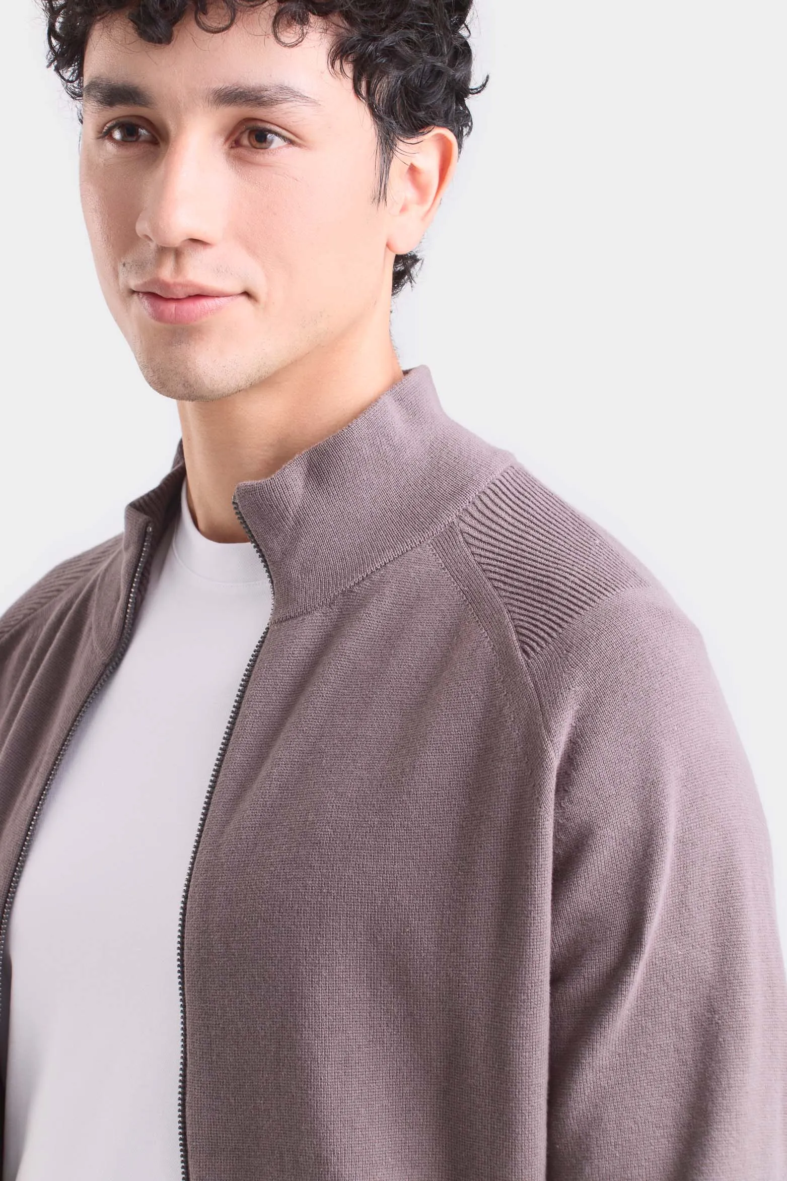 Sweater misuri tejido para hombre cuello alto