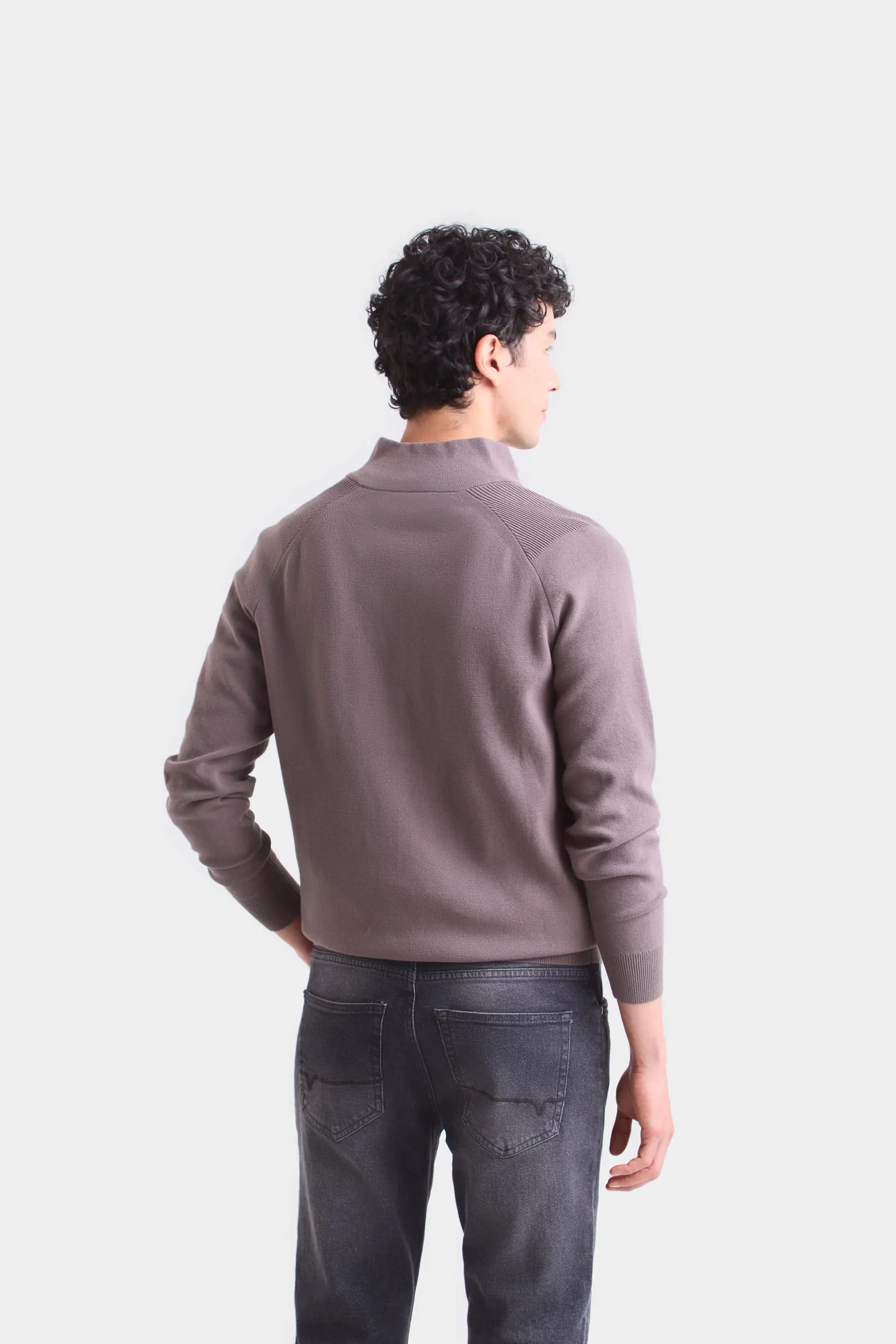 Sweater misuri tejido para hombre cuello alto