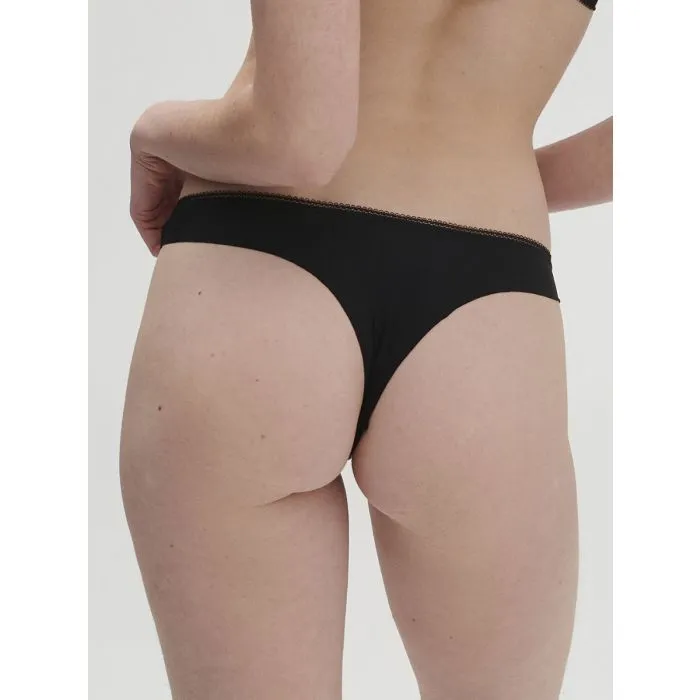 Tanga brasileña Simone Pérèle Amazone 1C2710 Negro