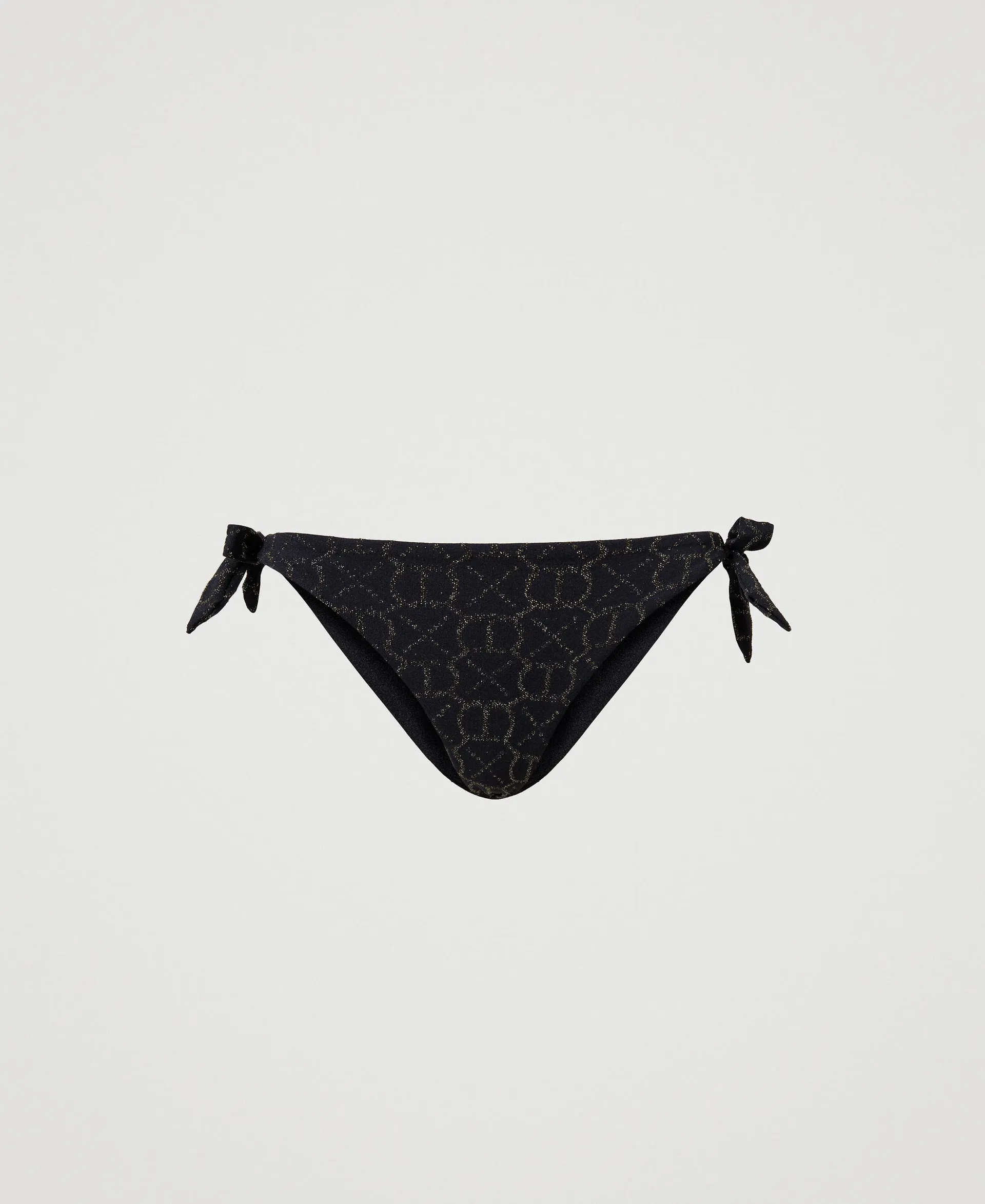 Tanga de bikini jacquard con Oval T