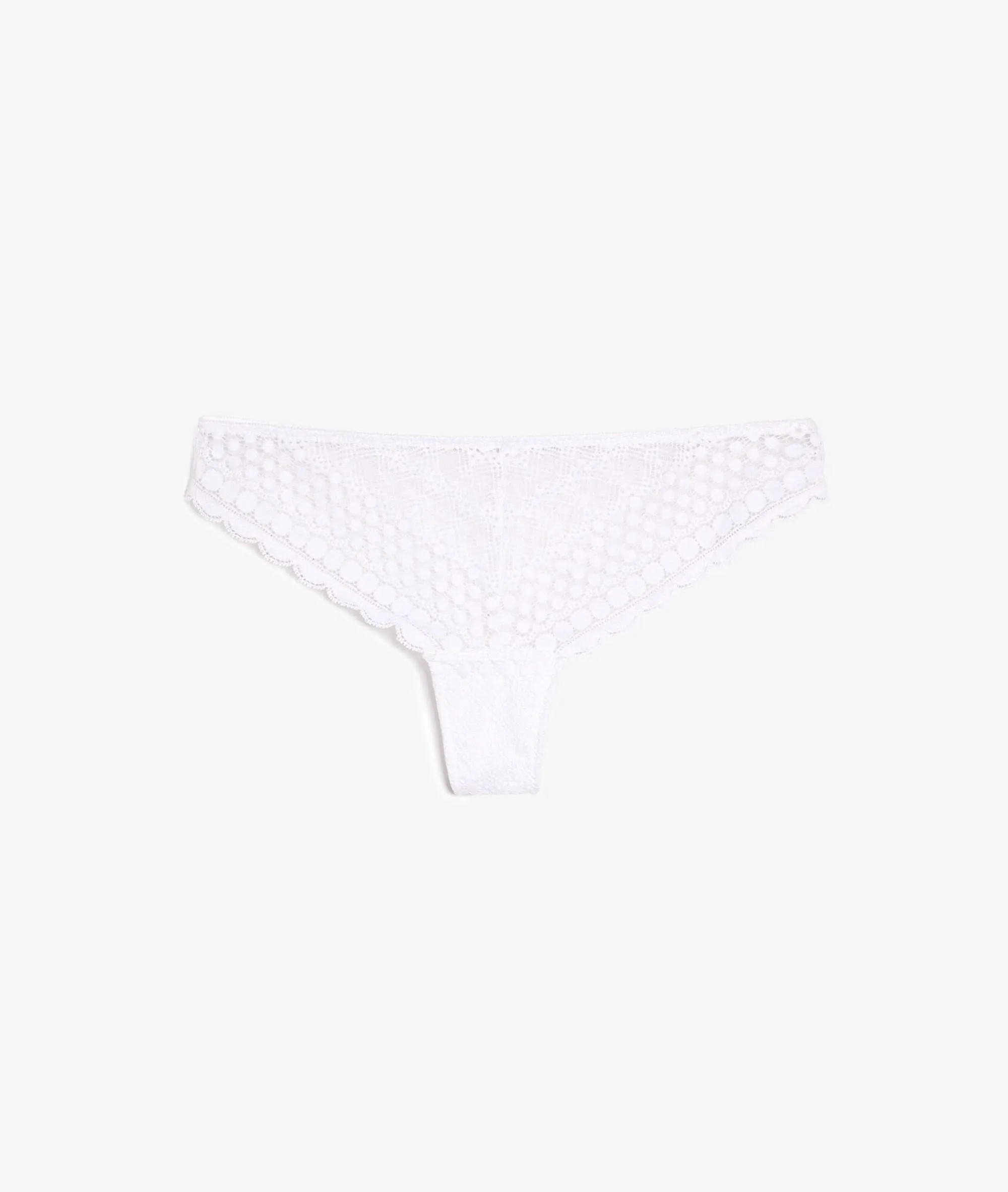 TANGA DE ENCAJE CHERIE CHERIE BLANC  ETAM