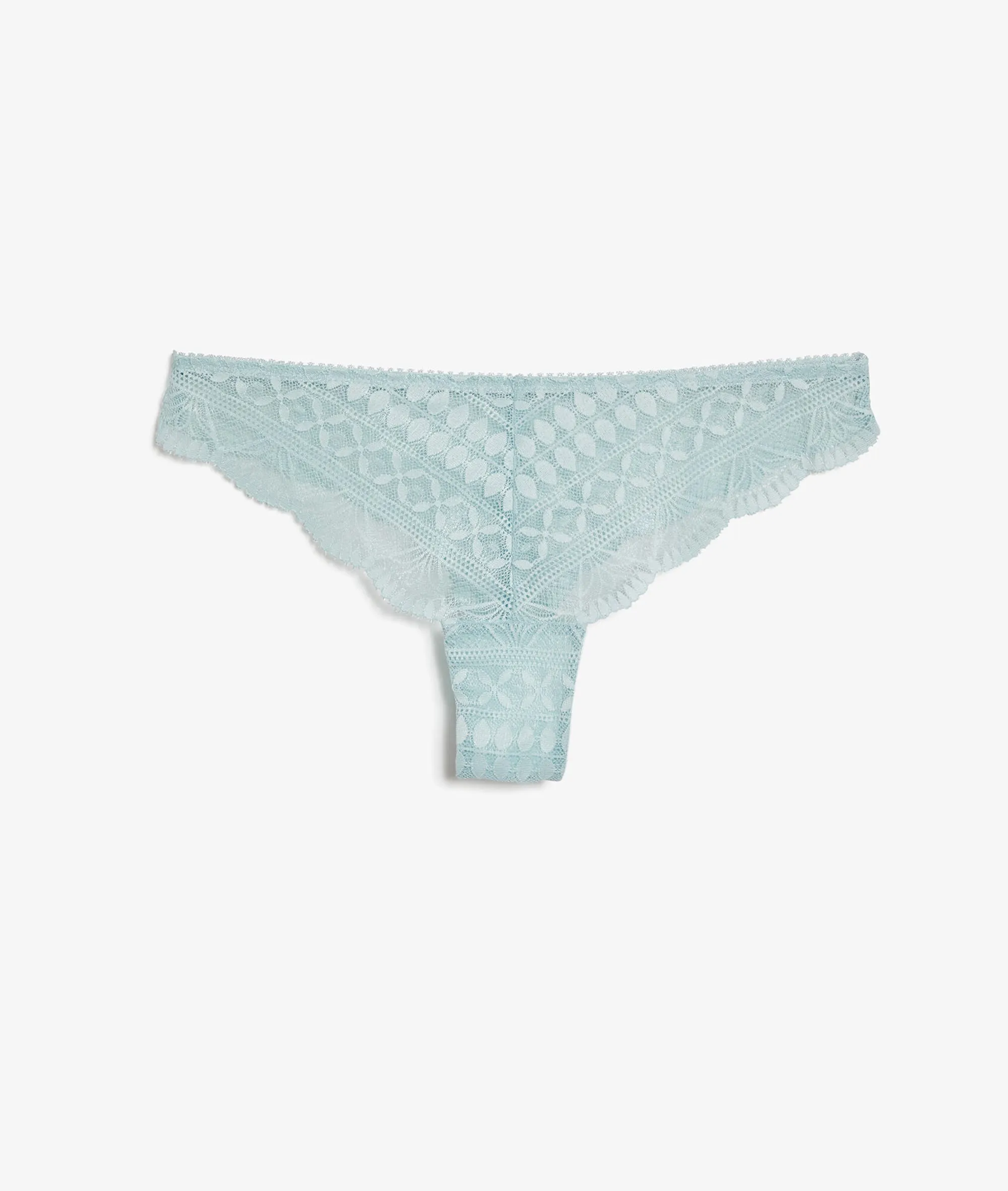 TANGA DE ENCAJE IDOLE BLEU CIEL  ETAM