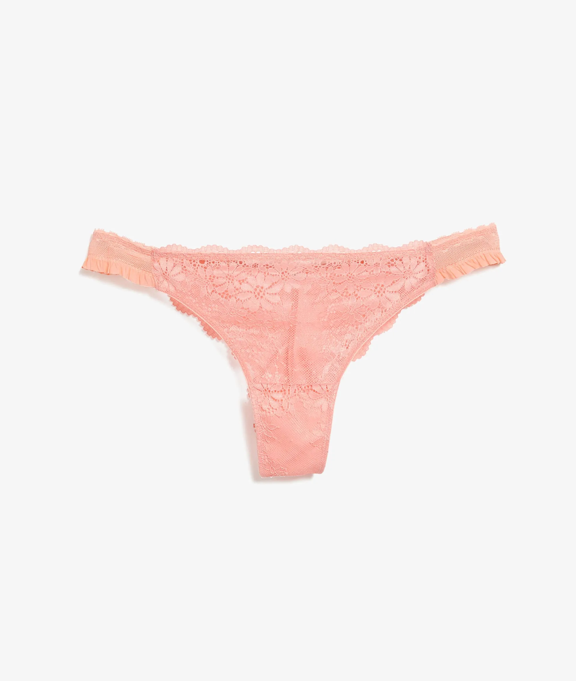 TANGA DE ENCAJE RYTHME ROSE BONBON  ETAM