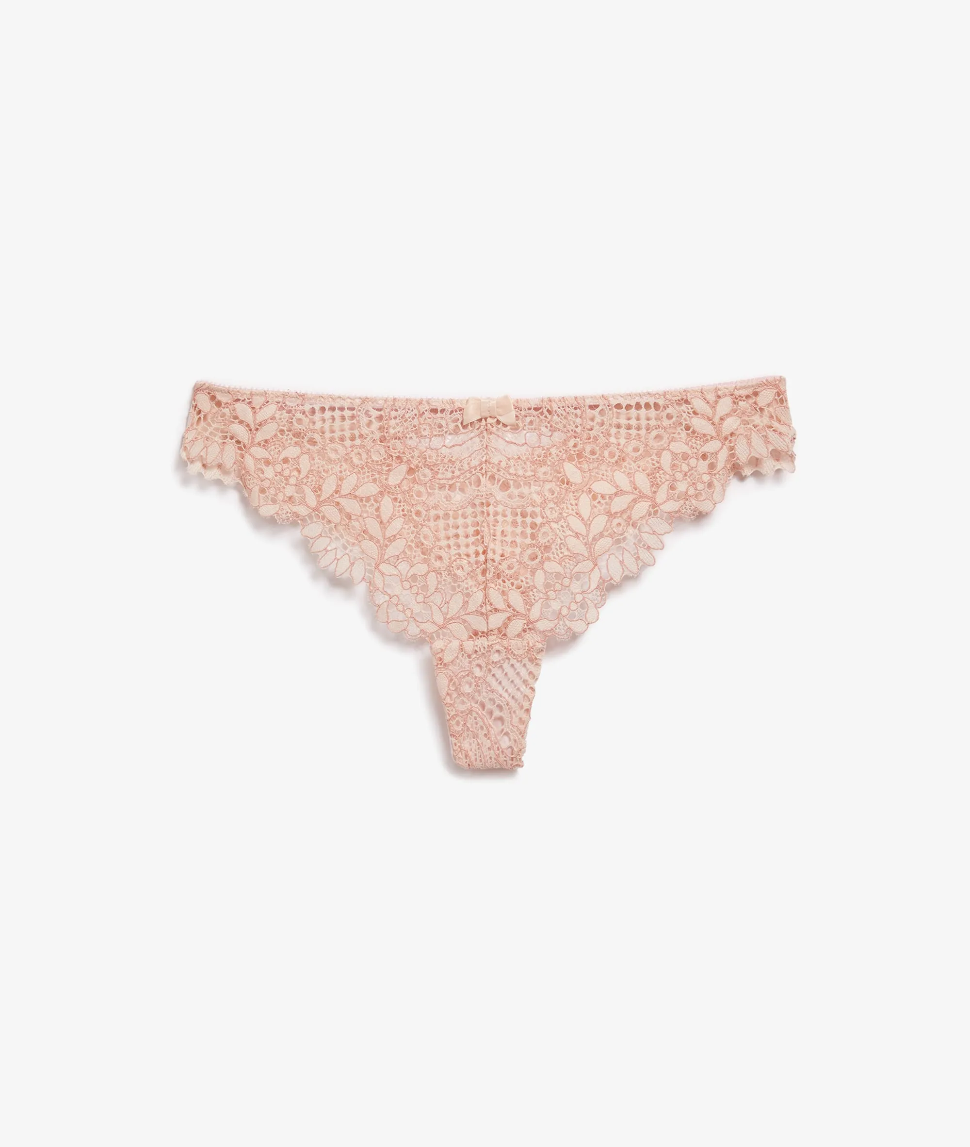 TANGA DE ENCAJE SUCCESS ROSE POUDRE  ETAM