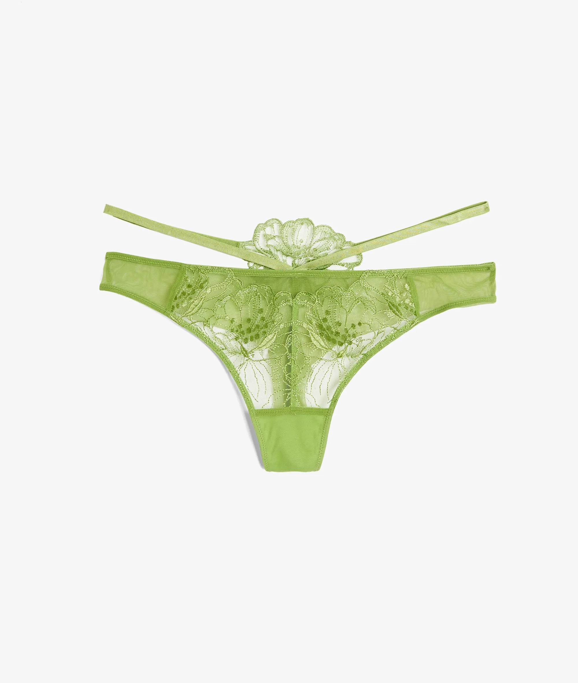 TANGA DE TUL BORDADO CONQUISE ANIS  ETAM
