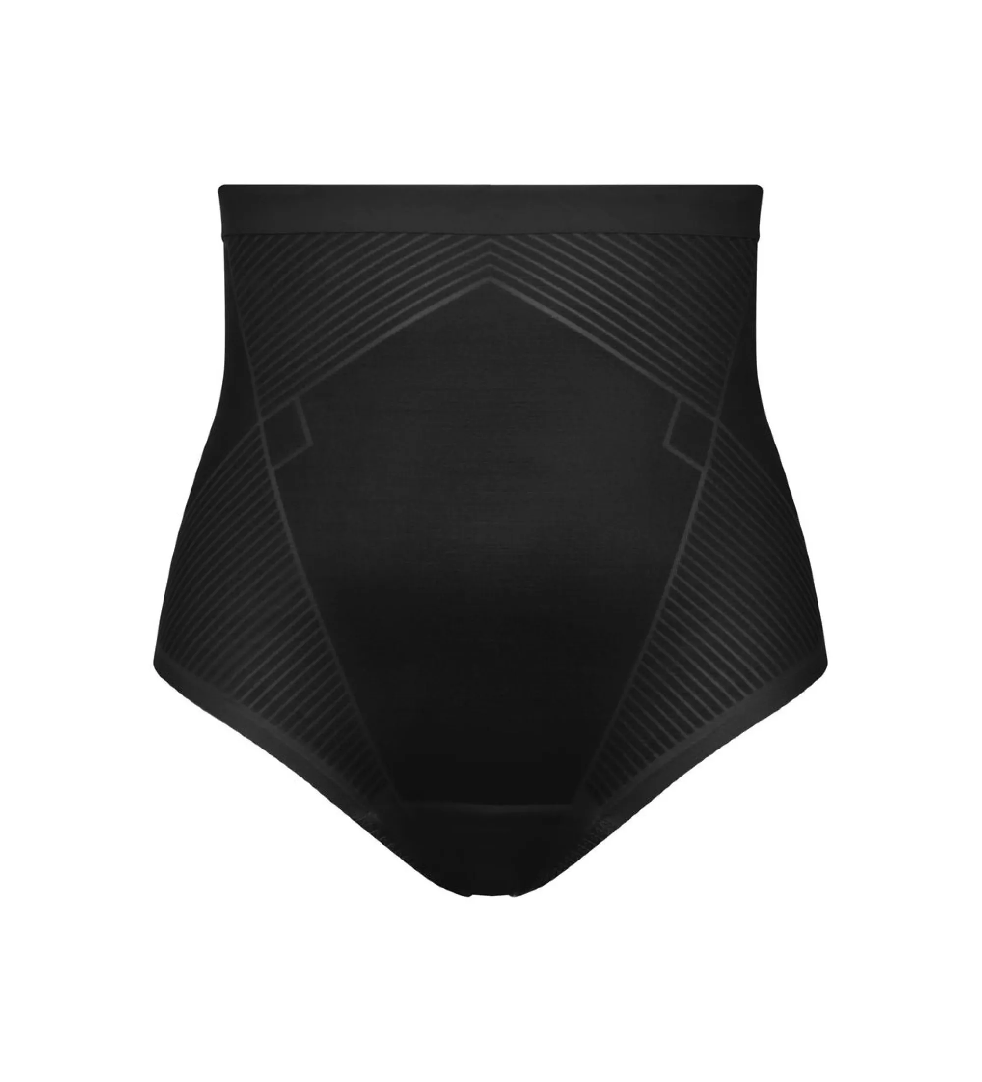 Tanga moldeadora invisible de cintura alta negro