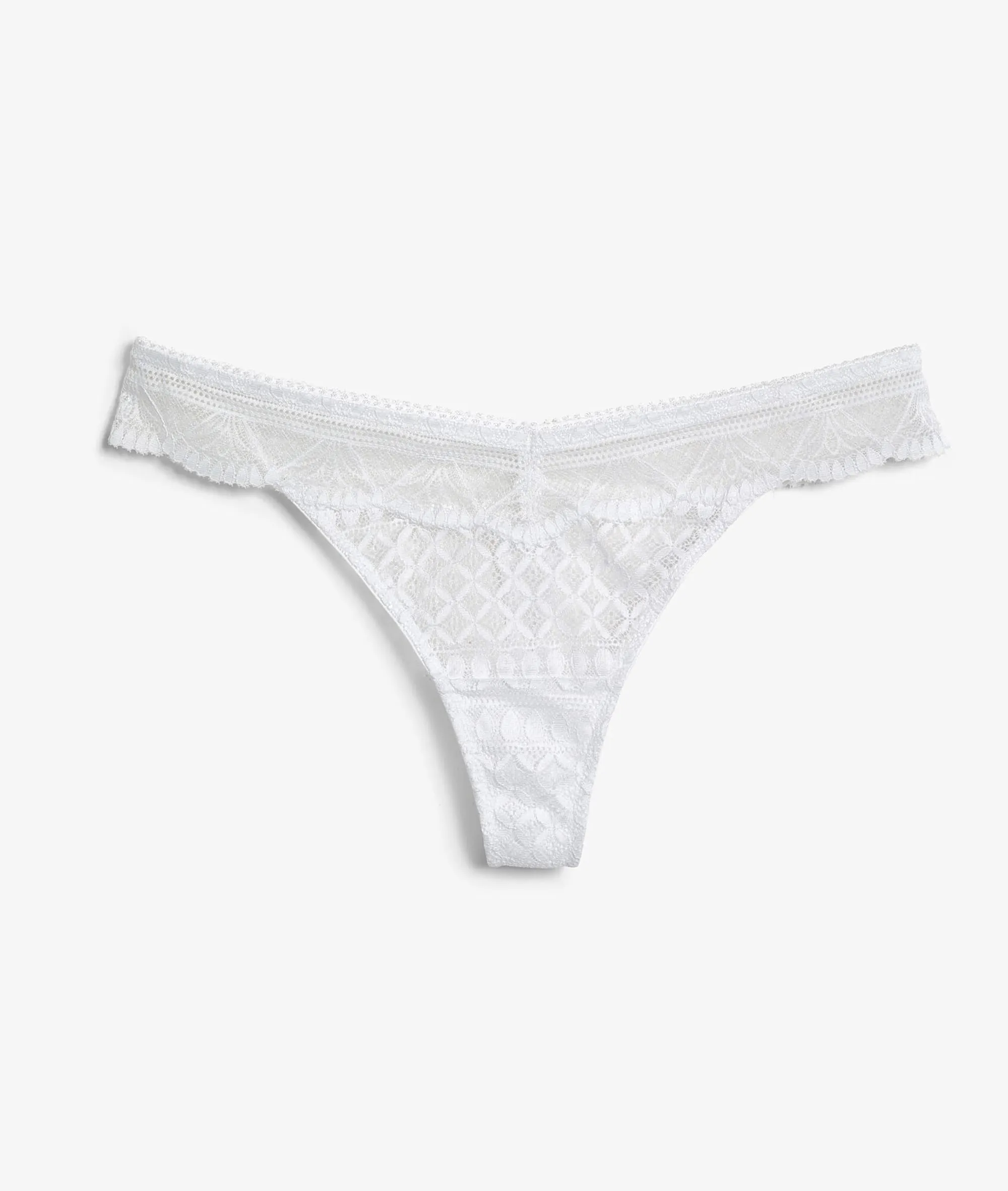 TANGA TIRA DE ENCAJE IDOLE BLANC  ETAM