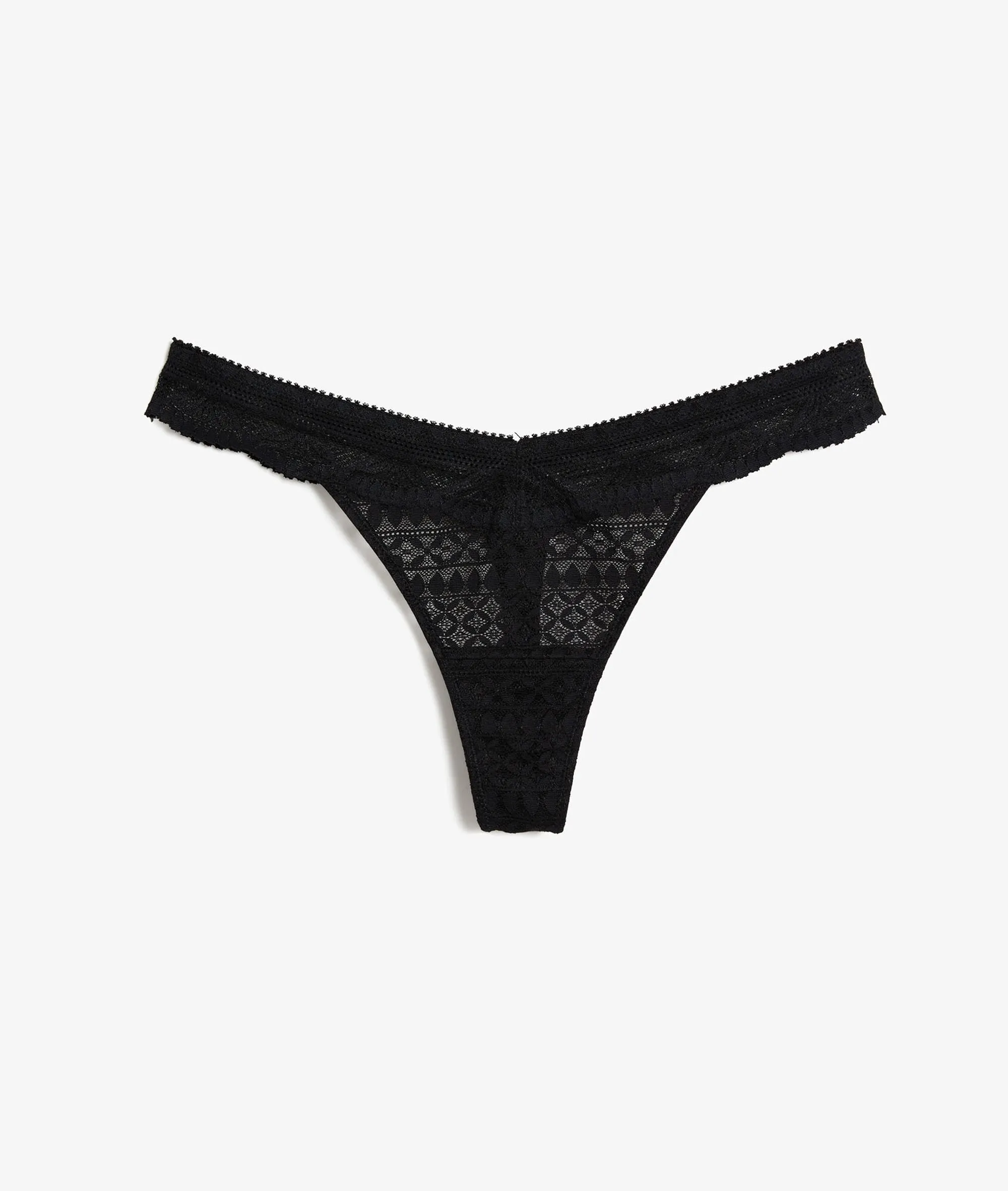 TANGA TIRA DE ENCAJE IDOLE NOIR  ETAM