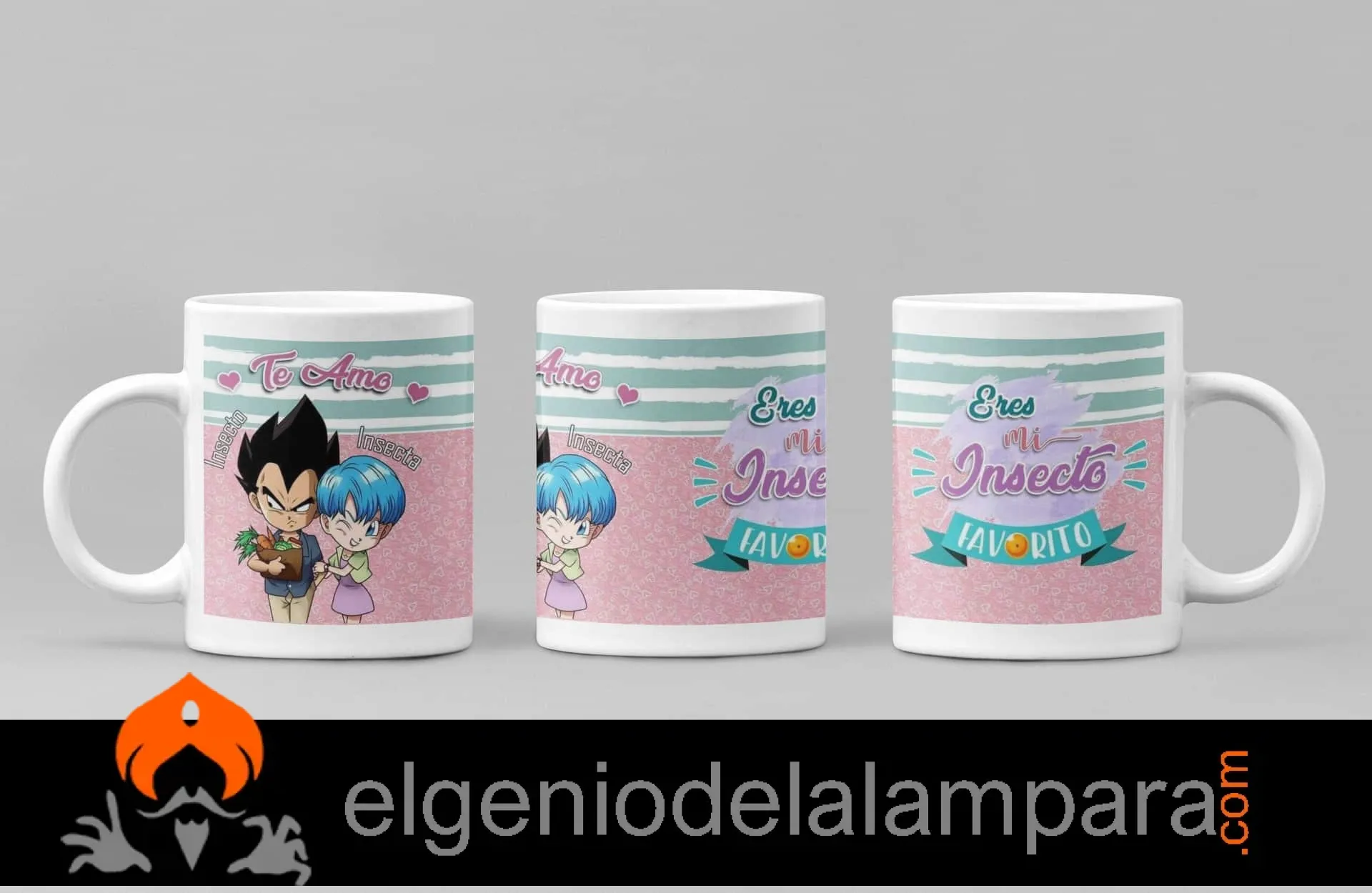Taza San Valentín Dragon Ball mi insecto favorito