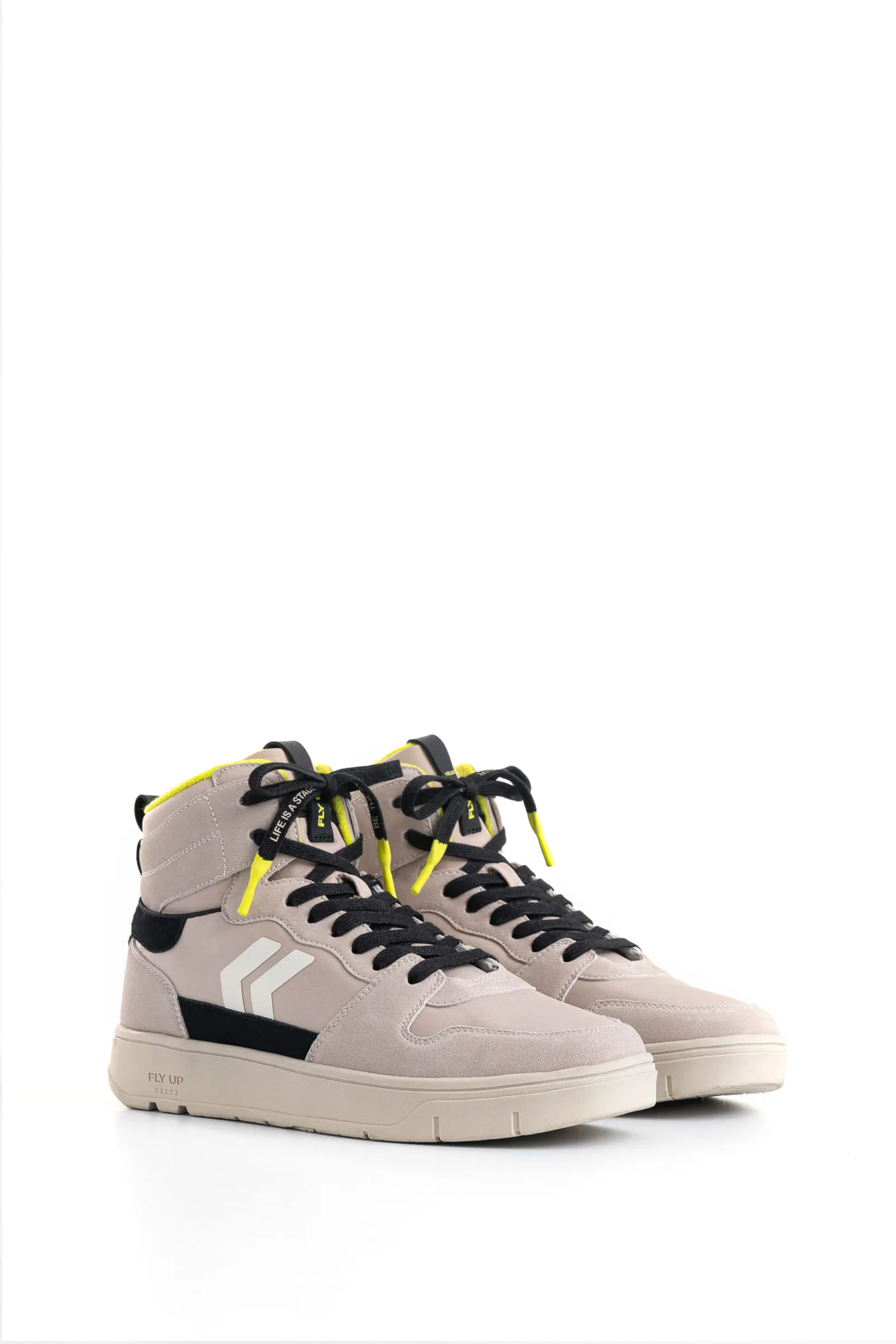 Tenis Fly Up Off 2.0 en textil y cuero para hombre high top