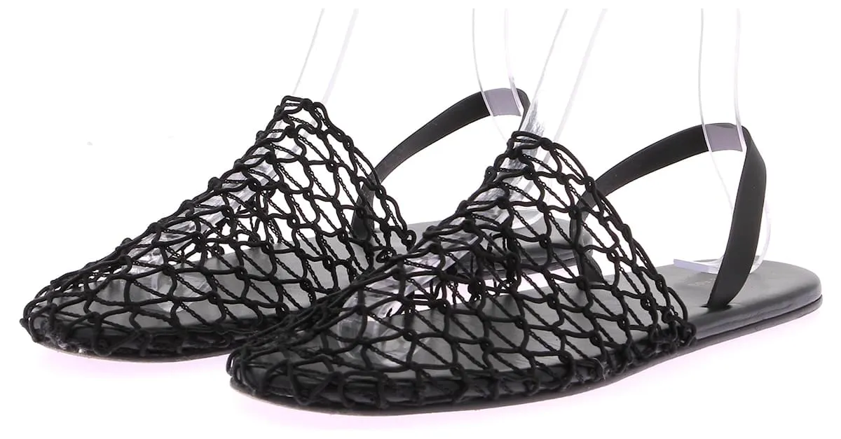 The row SANDALIAS ROW T.EU 38 Cuero Negro 