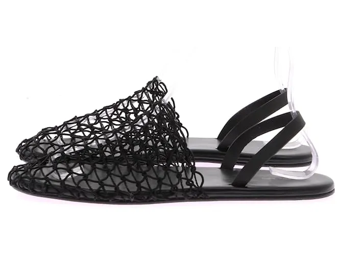 The row SANDALIAS ROW T.EU 38 Cuero Negro 