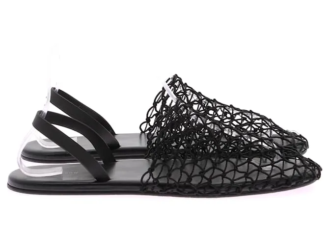 The row SANDALIAS ROW T.EU 38 Cuero Negro 