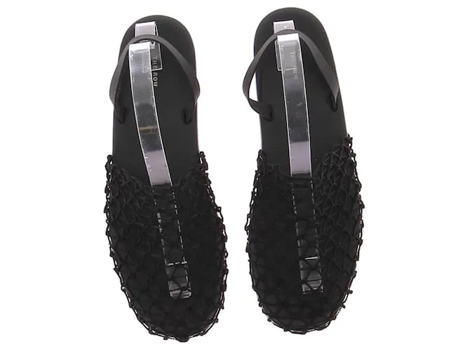 The row SANDALIAS ROW T.EU 38 Cuero Negro 