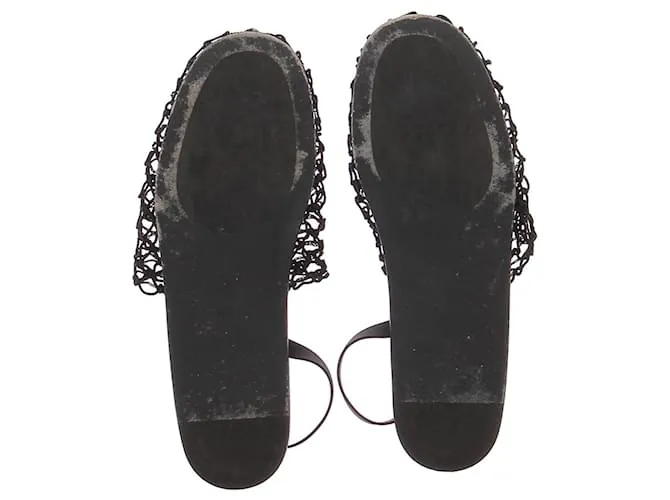The row SANDALIAS ROW T.EU 38 Cuero Negro 