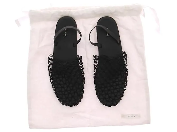 The row SANDALIAS ROW T.EU 38 Cuero Negro 