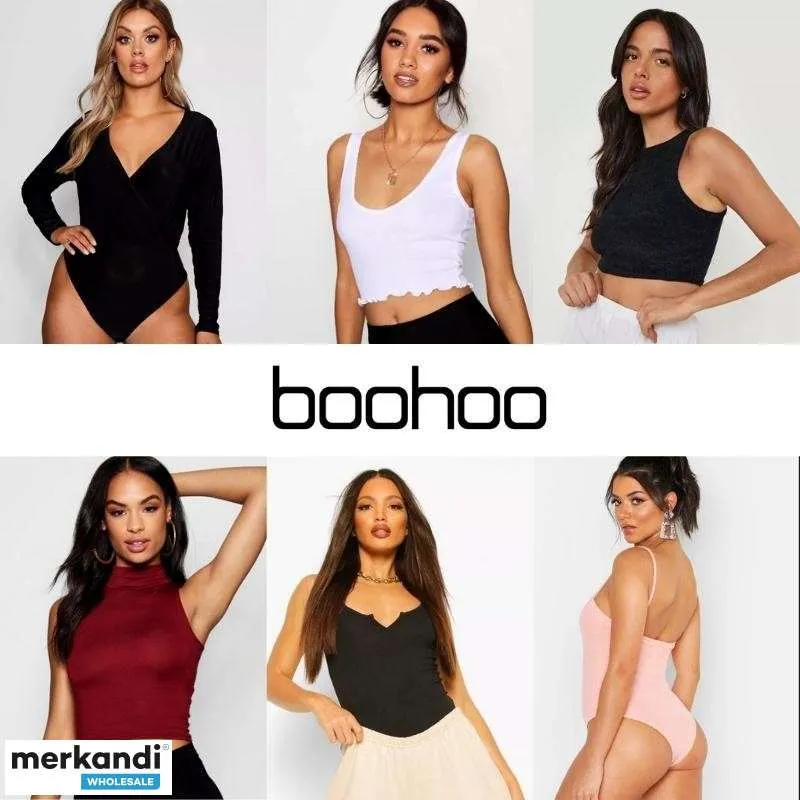 TOPS DE MUJER MARCA BOOHOO  LOTE 40 UNIDADES  OFERTA EXCLUSIVA MERKANDI